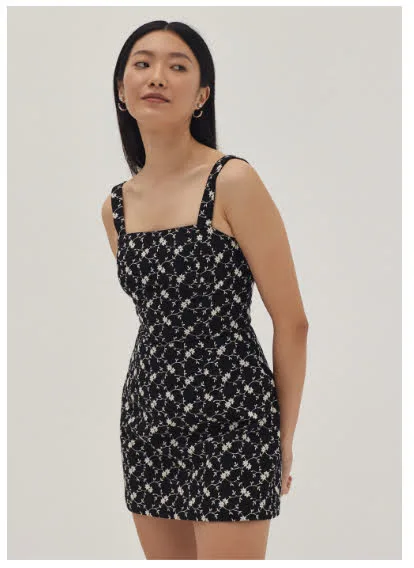 BNWT Love Bonito Felice Padded Embroidered Bustier Top thumbnail