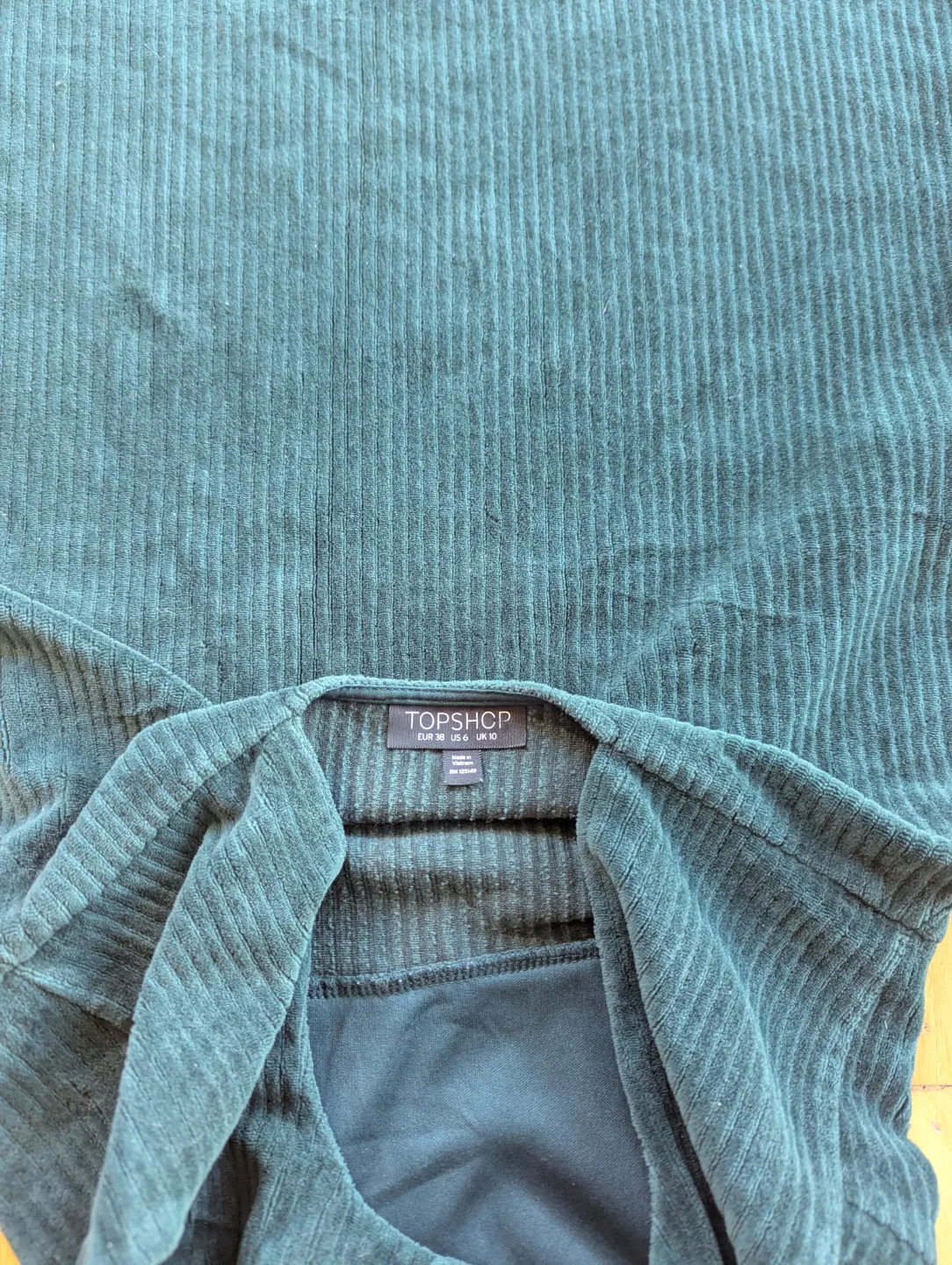 Topshop Womens Dark Green Dress - Size 6 image indicator(5)