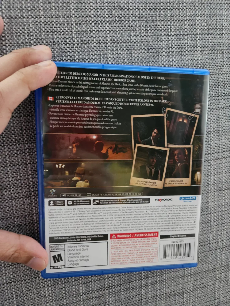 Alone in the Dark PS5 game -brand new image indicator(2)