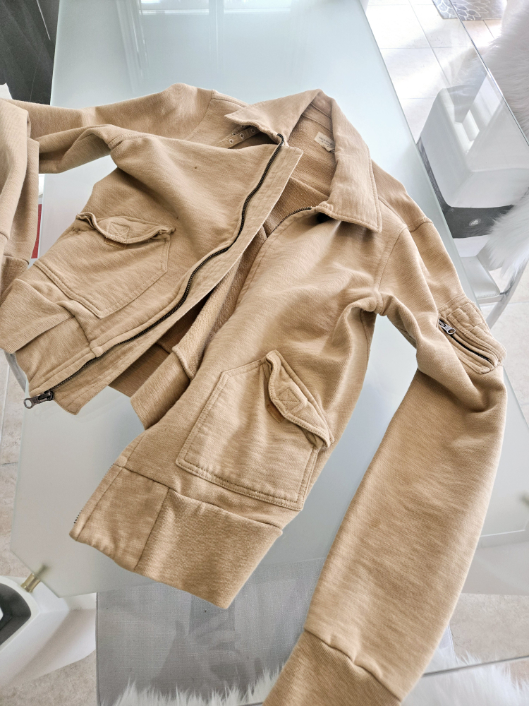 Tan Zip-Up Jacket