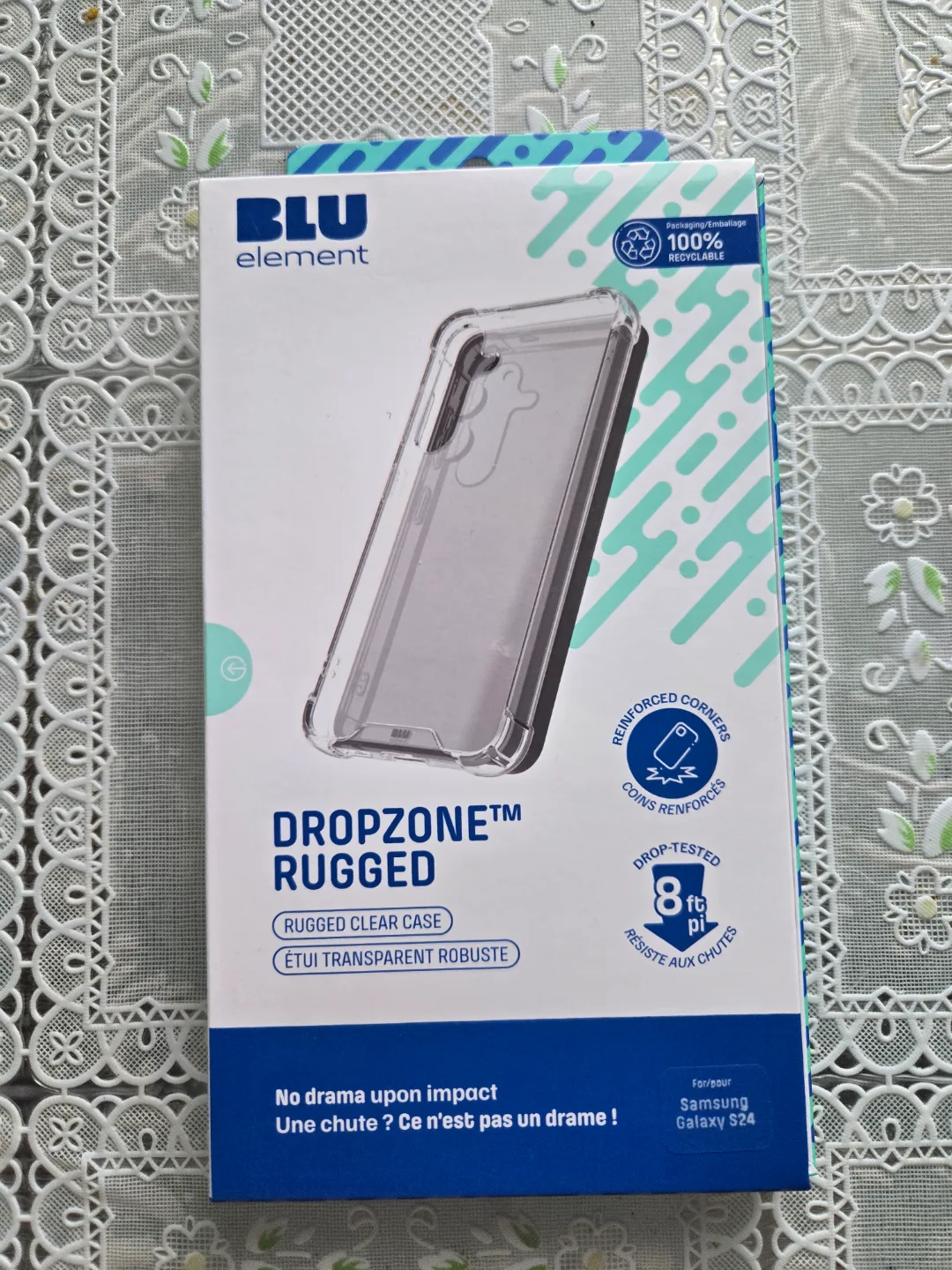 BLU element Dropzone Rugged Clear Case for Samsung Galaxy S24 thumbnail