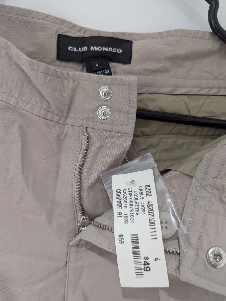 Brand New Club Monaco Capri Pants image indicator(3)