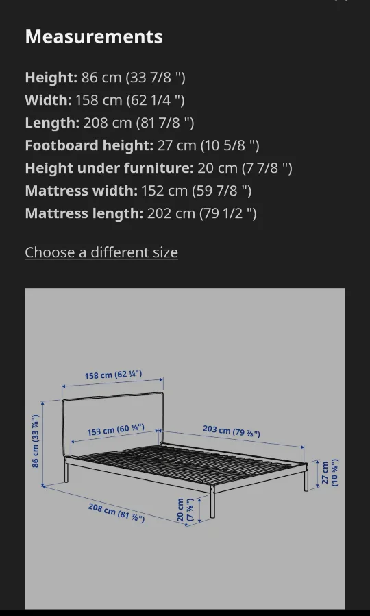 Queen Size White Metal Bed Frame with Slatted Base image indicator(2)