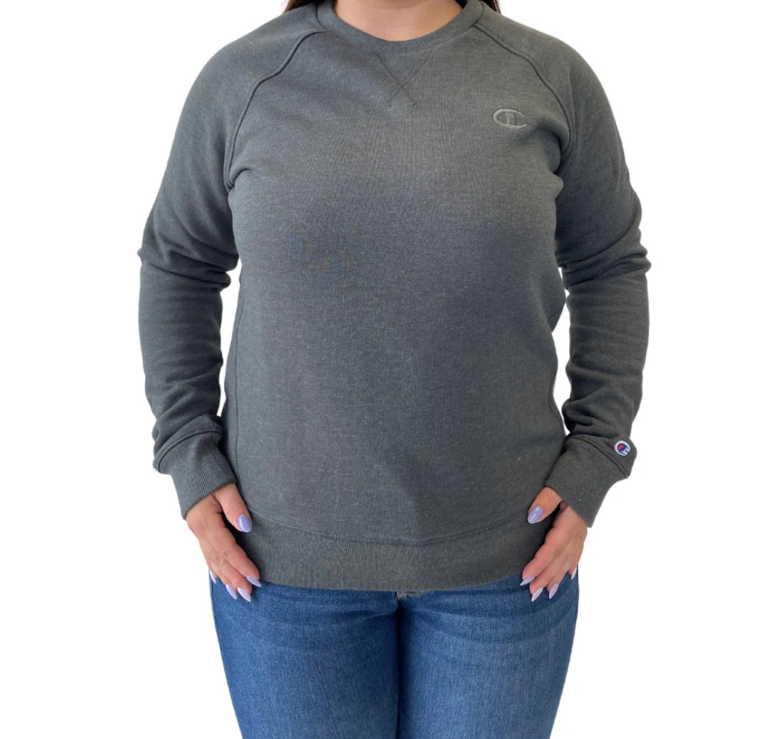 Champion Women's Dark Grey Crewneck Sweatshirt 💚 NWOT