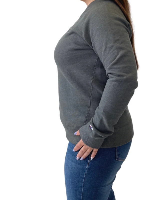 Champion Women's Dark Grey Crewneck Sweatshirt 💚 NWOT - photo 2