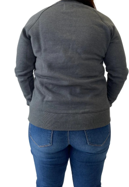 Champion Women's Dark Grey Crewneck Sweatshirt 💚 NWOT - photo 3