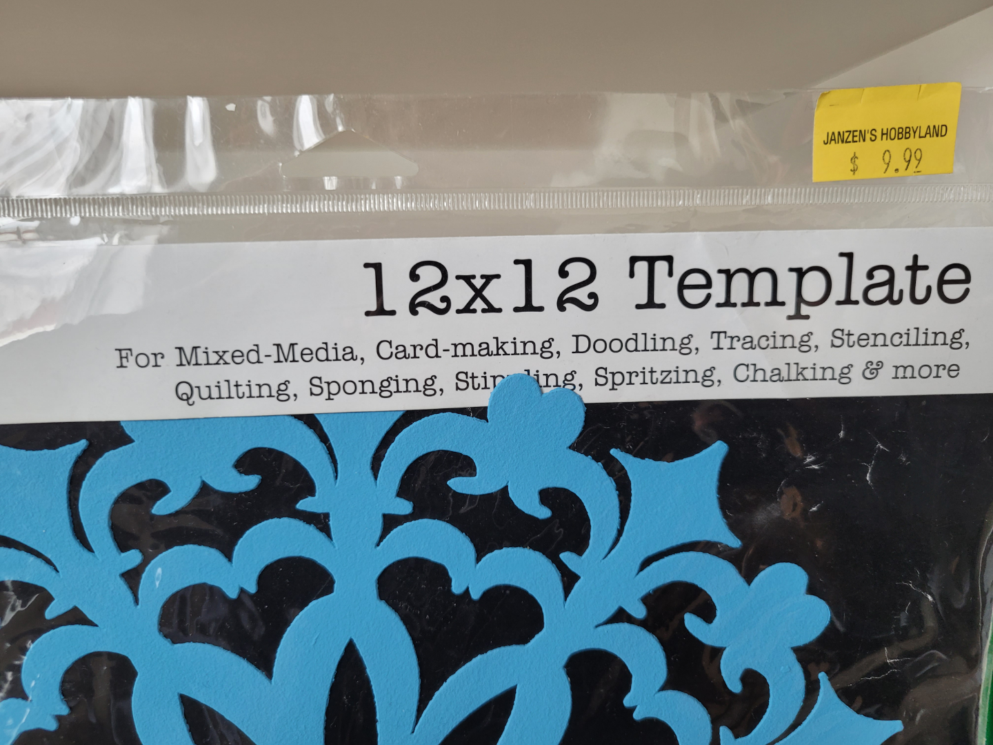 12x12 inch Craft Template - photo 2