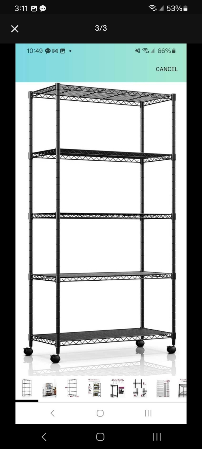 Brand New 5-Tier Rolling Storage Rack