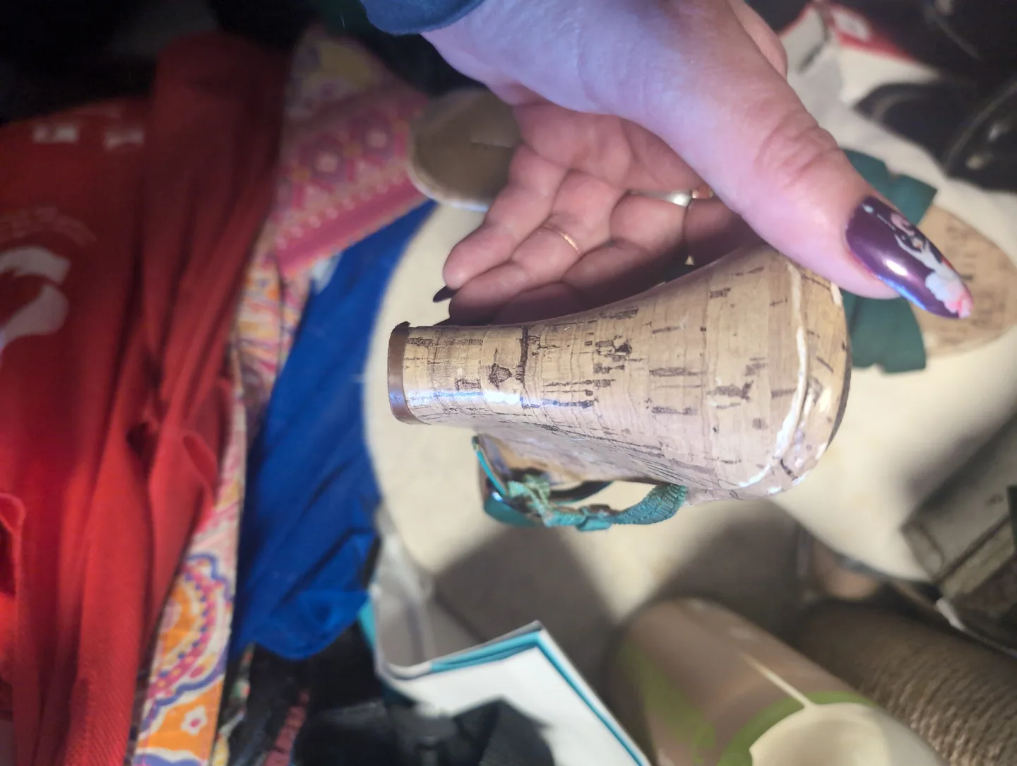 Women's Teal Wedge Sandals - Size 8 💚 image indicator(3)