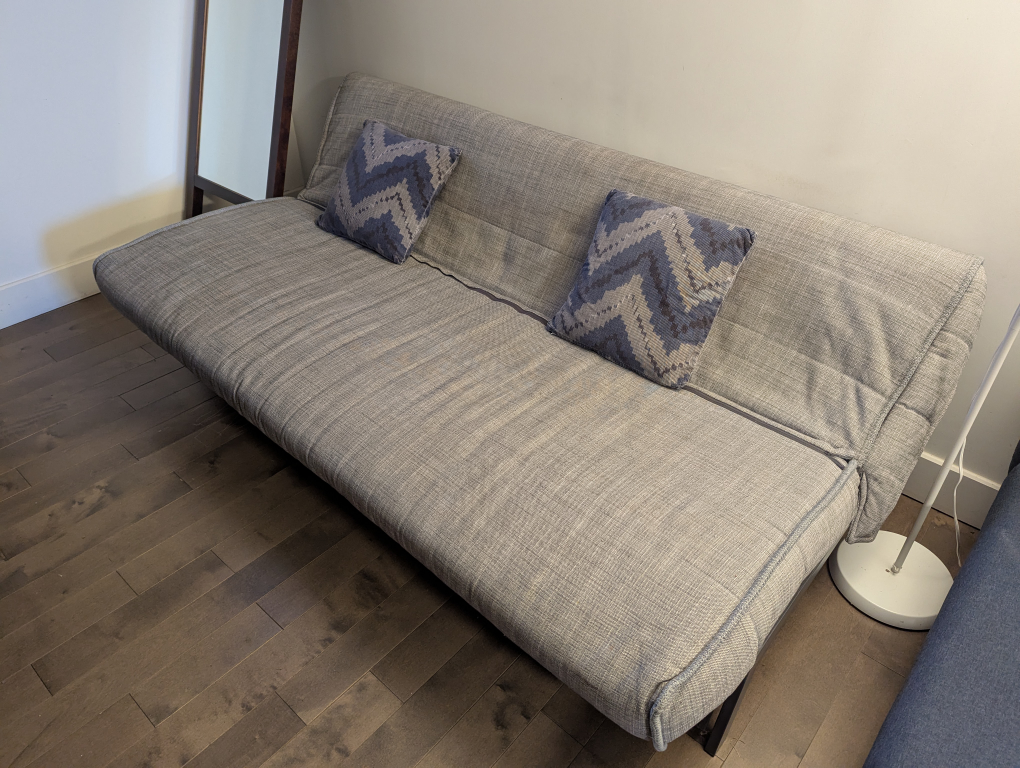 FREE Light Grey Convertible Couch