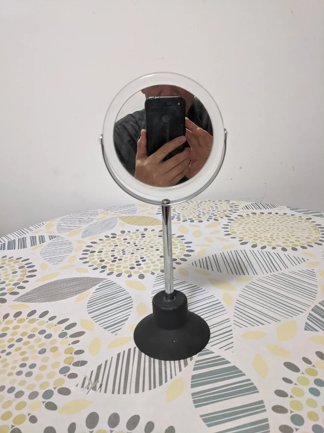 Round tabletop vanity mirror image indicator(5)