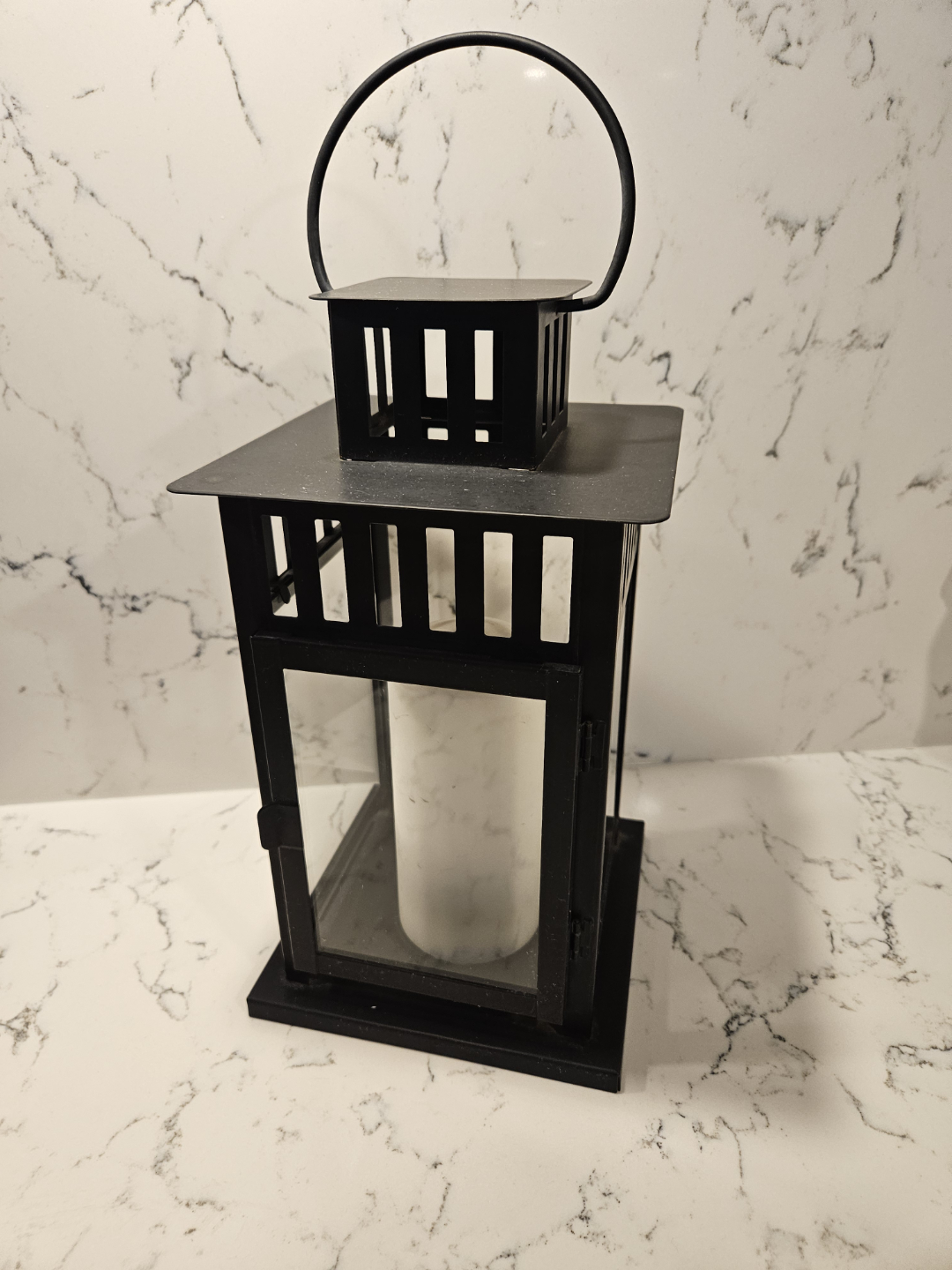 MOVING SALE - Candle Lantern with Glass Panels - photo 2