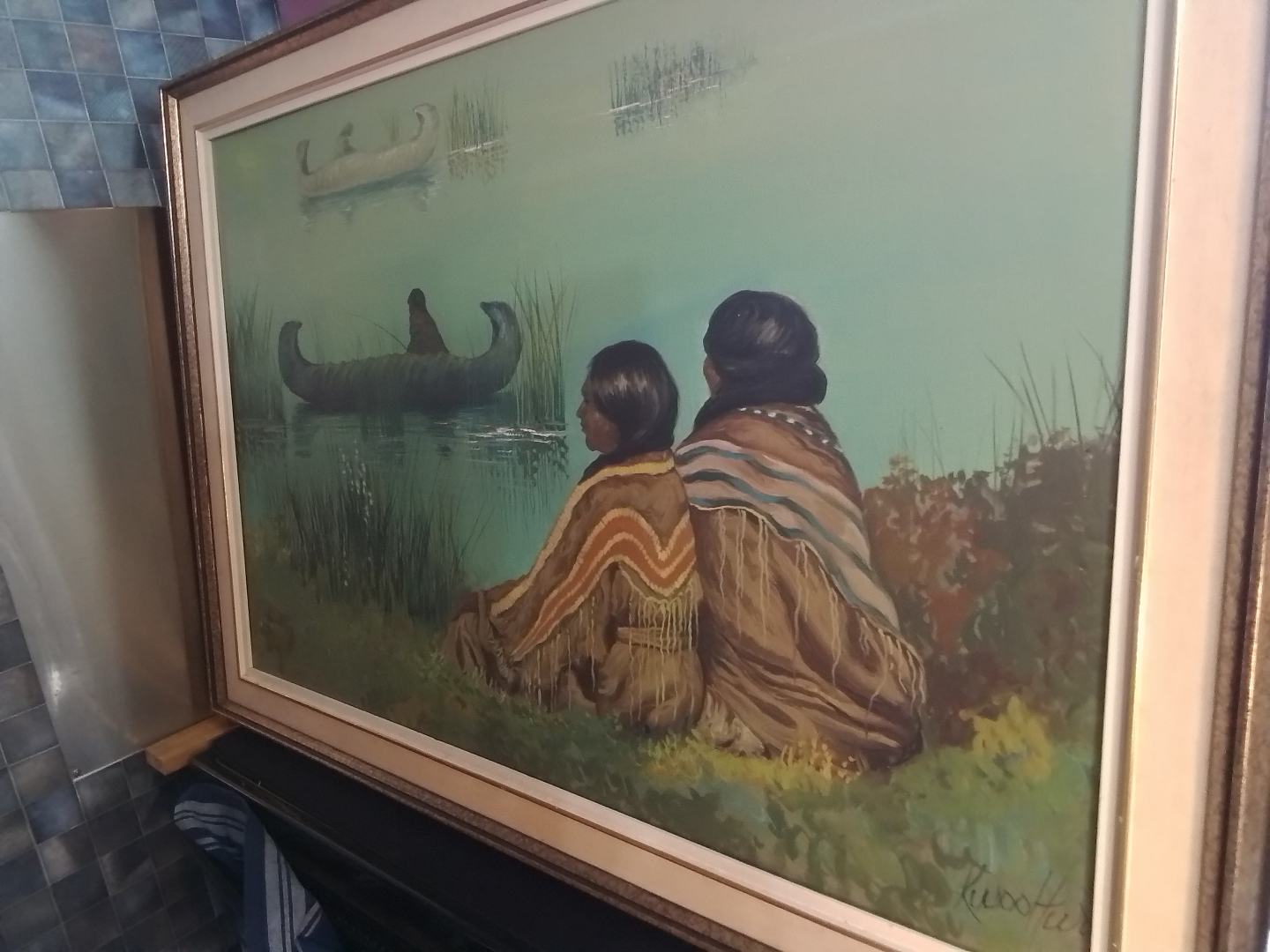 Indigenous Natives Fishing Canoes by Kwoo Hur - photo 4