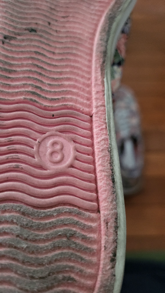 Girls' Size 8 Floral Sneakers - photo 3