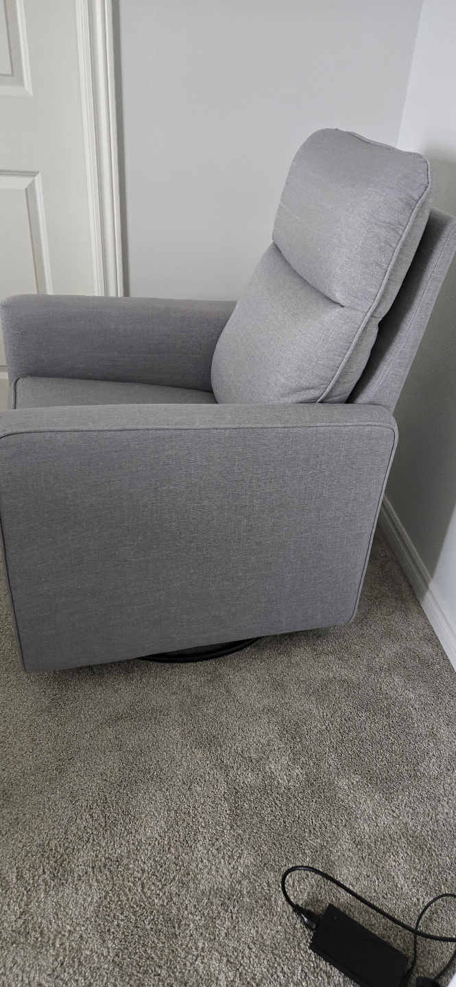 Grey Swivel Glider Recliner - photo 2