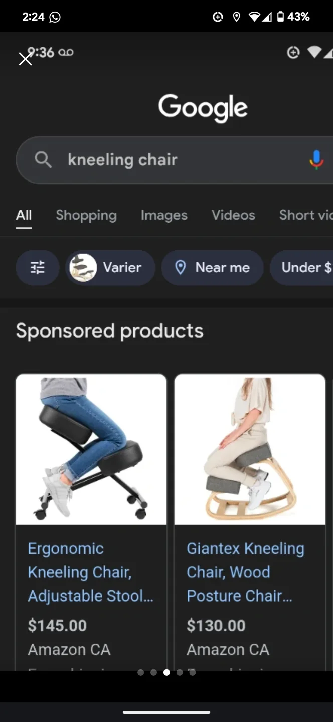 Kneeling Chair - Adjustable Height - Ergonomic Office Chair💚 image indicator(5)