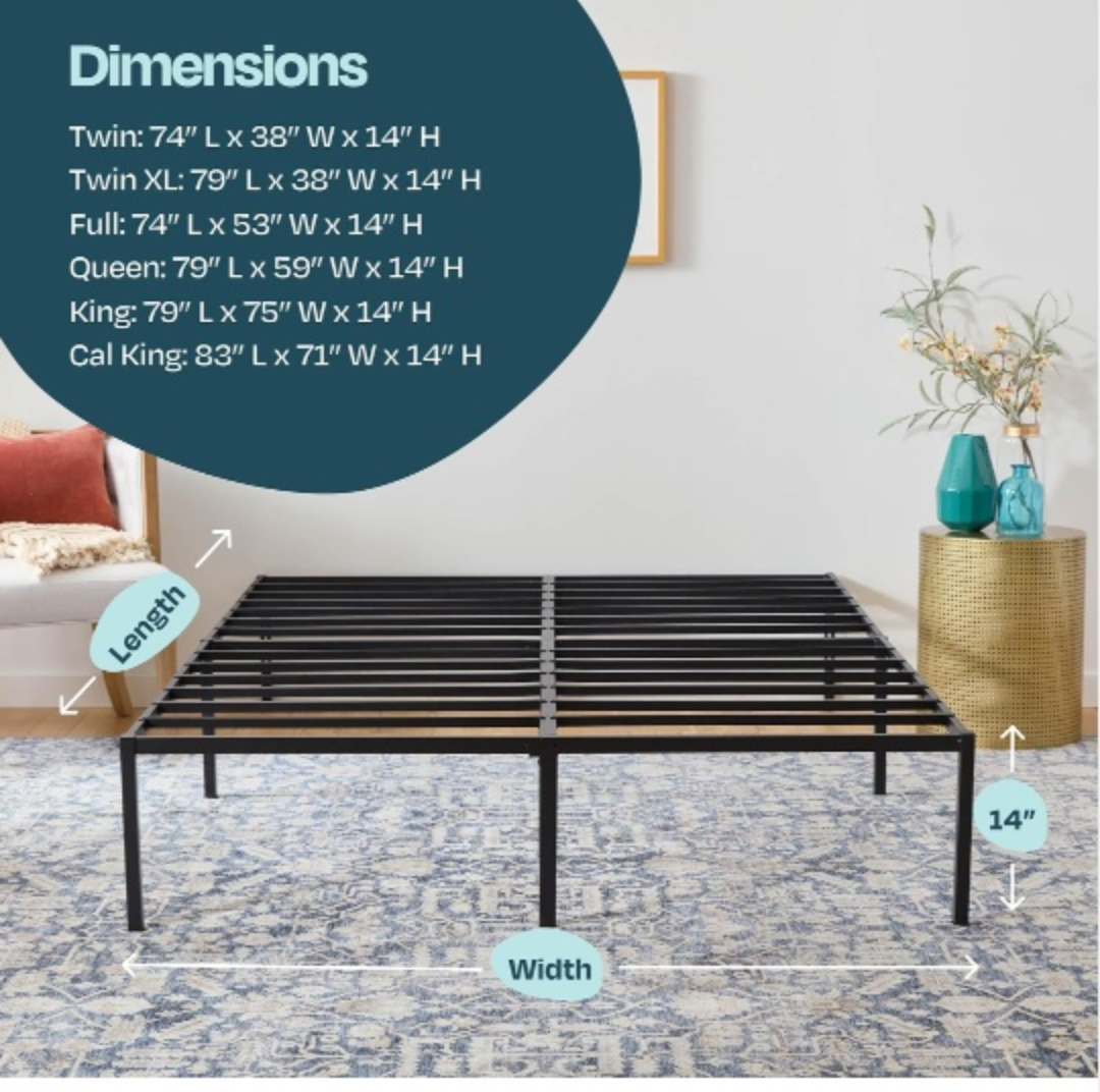 Metal Bed Frame - Queen Size 💚 - photo 3