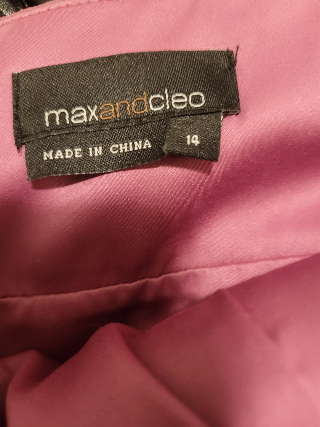 Max and Cleo mauve dress, size 14 image indicator(2)