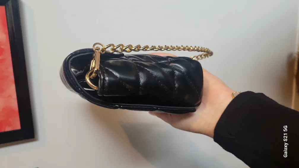 Black Quilted Chain Bag image indicator(3)