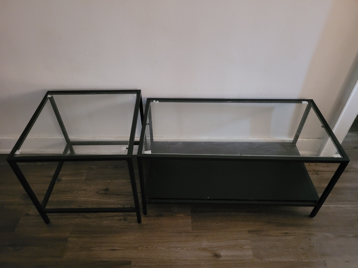 Glass Top Coffee Table Set