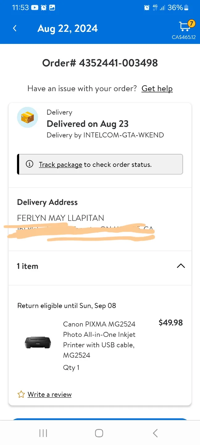 Canon Printer MG2524 Almost New image indicator(8)