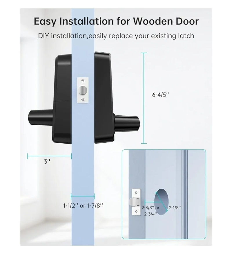 Smart Door Lock with Fingerprint, Keypad & App Access - photo 3