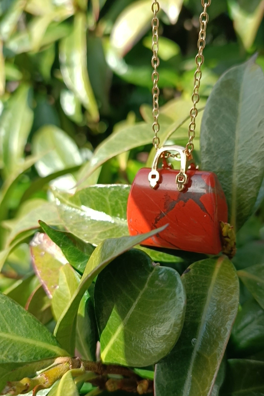 Red Jasper Handbag Necklace - photo 2