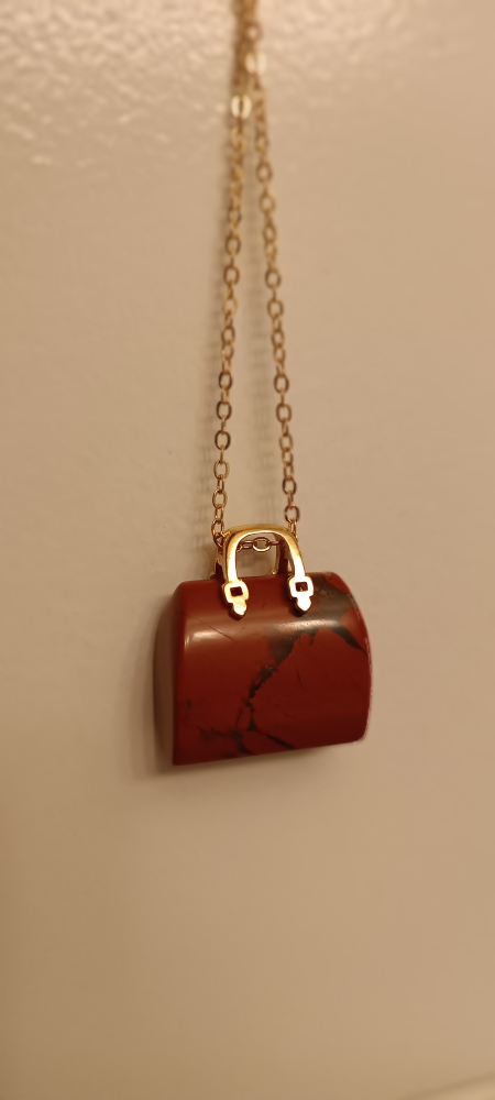 Red Jasper Handbag Necklace - photo 5