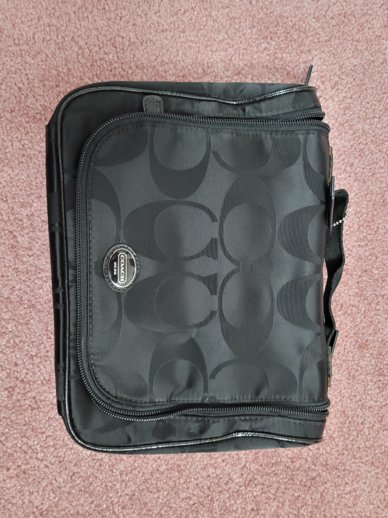 Coach Black Travel Cosmetic Case