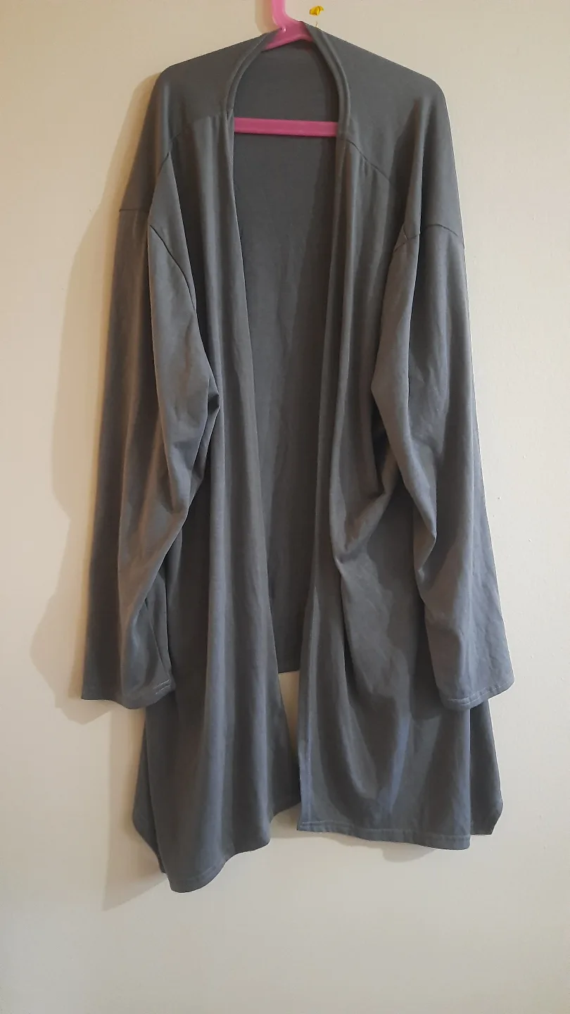 Grey Long Sleeve Open Cardigan thumbnail