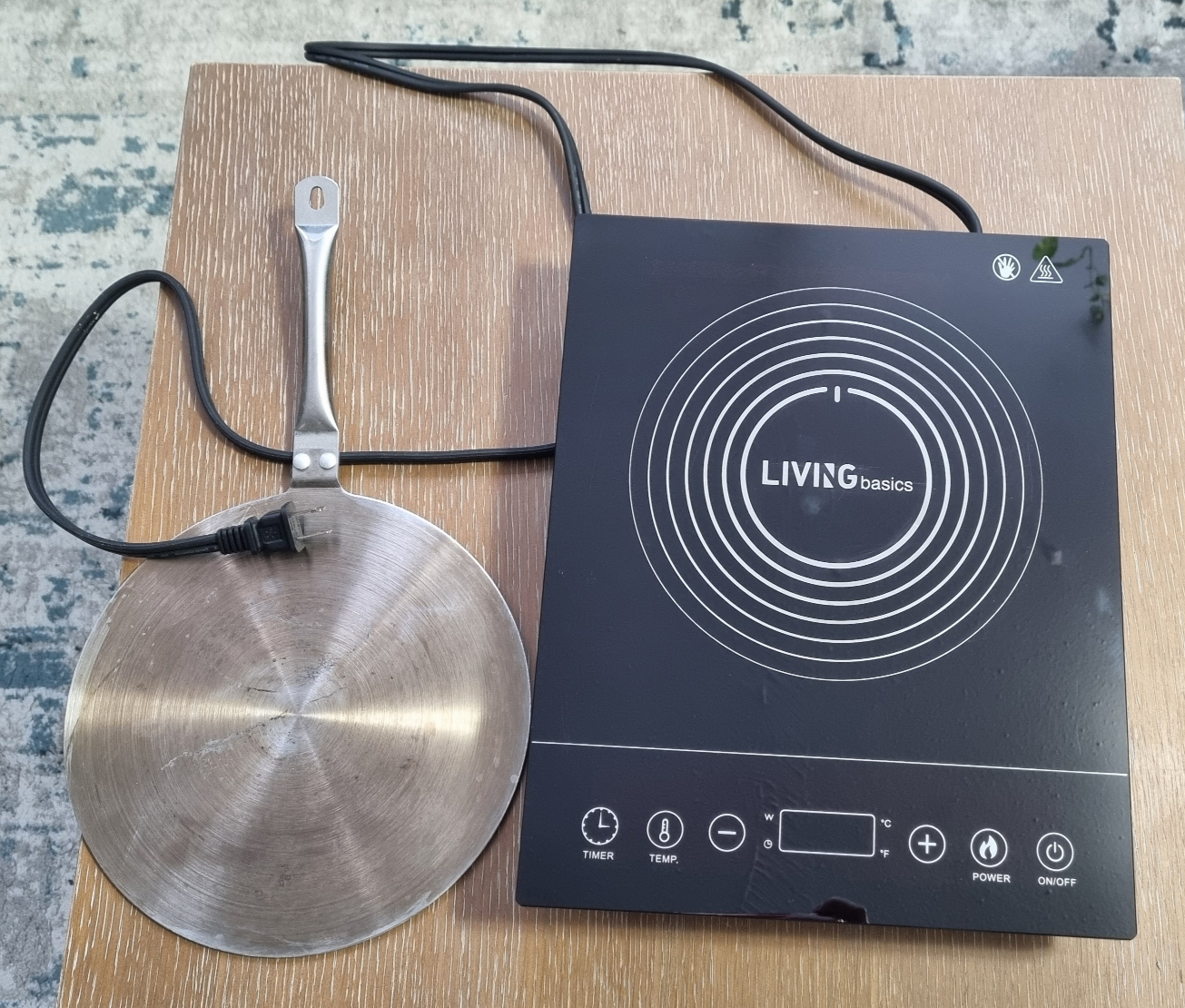 Single Induction Cooktop + Induction Cooker Plate Adapter