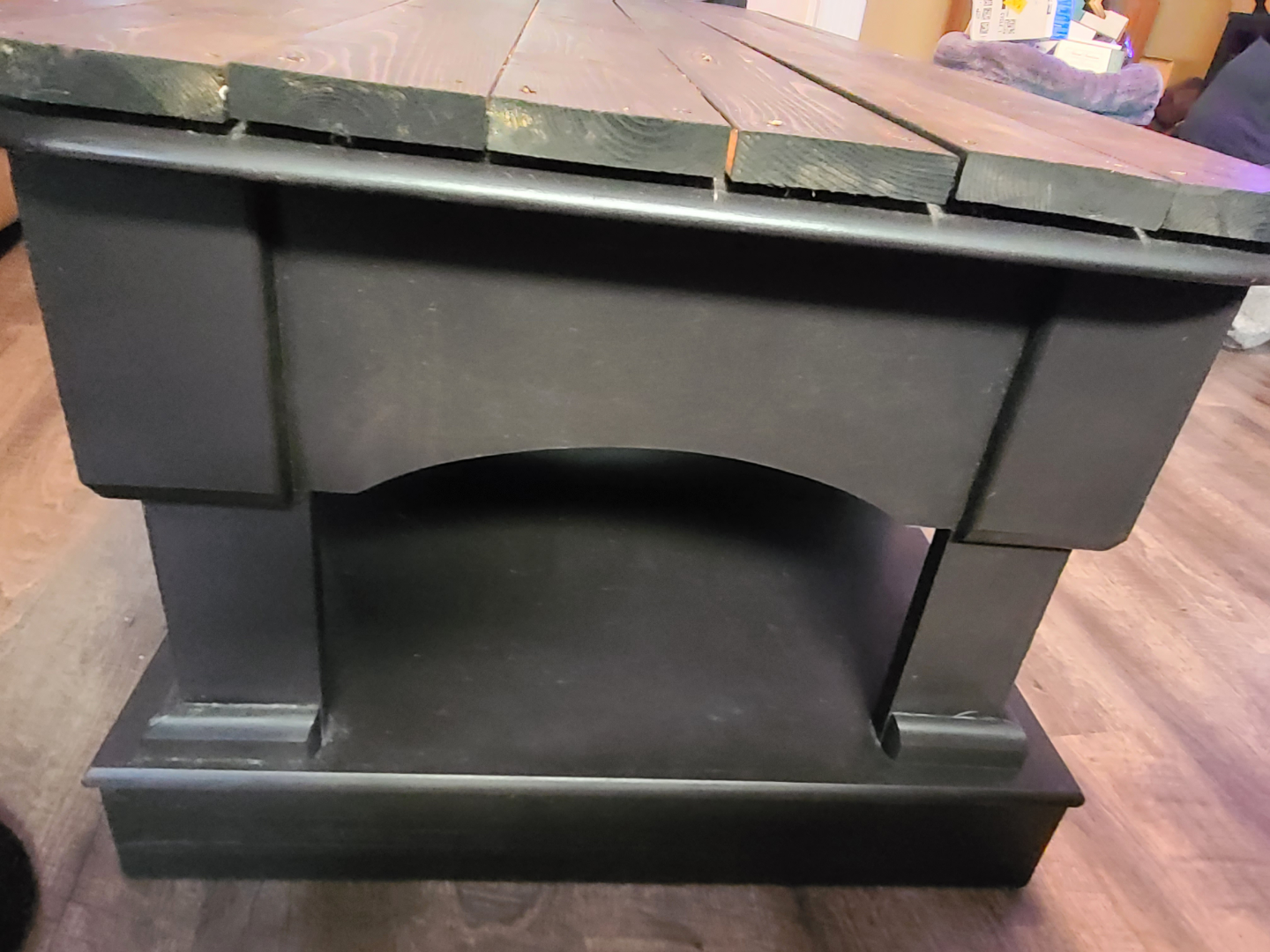 Rustic Farmhouse Coffee Table with Storage - photo 3