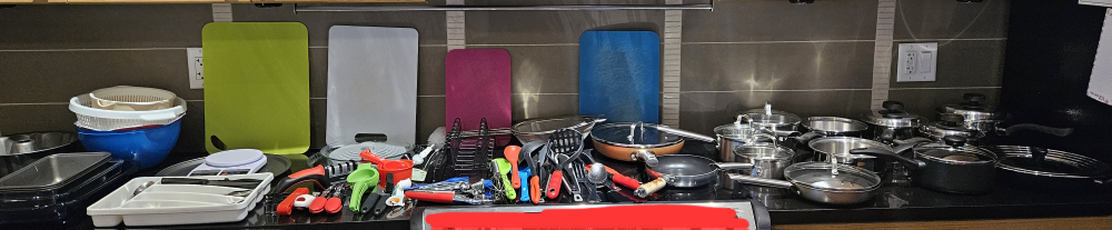 Large Cookware Set and Utensils Bundle