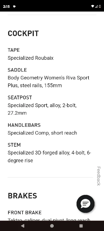2016 Specialized Dolce Women's Road Bike image indicator(2)