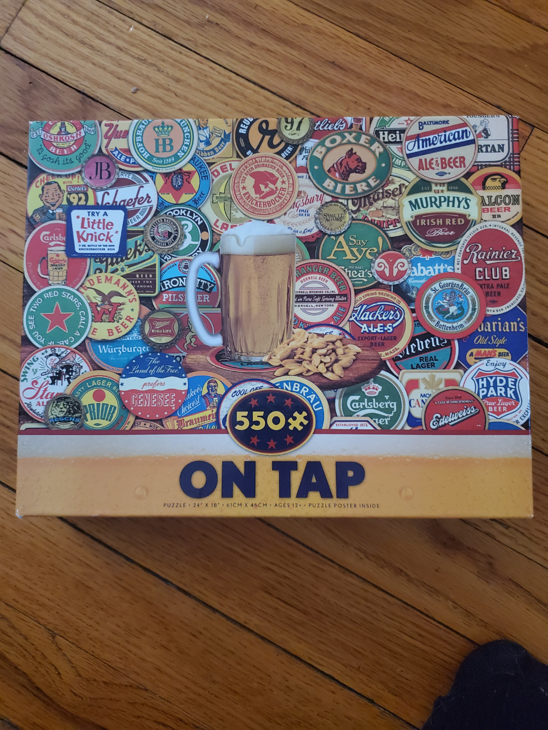 550 Piece Beer Label Jigsaw Puzzle - On Tap