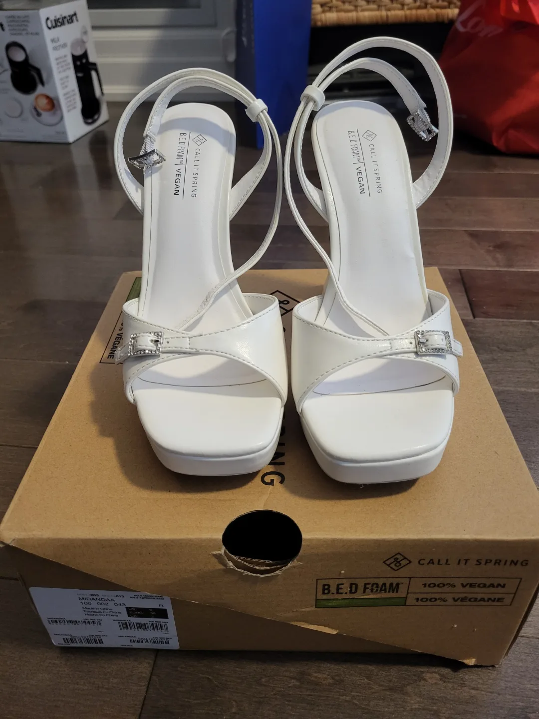 Call It Spring White Mirandaa Platform Heels thumbnail