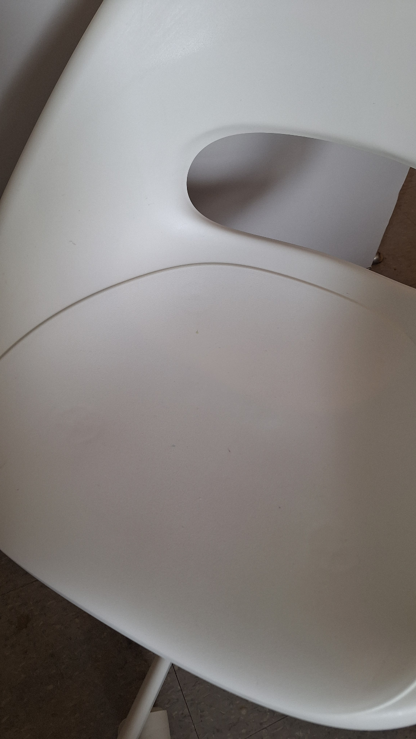IKEA White Plastic Swivel Chair with Wheels #Laurier - photo 3