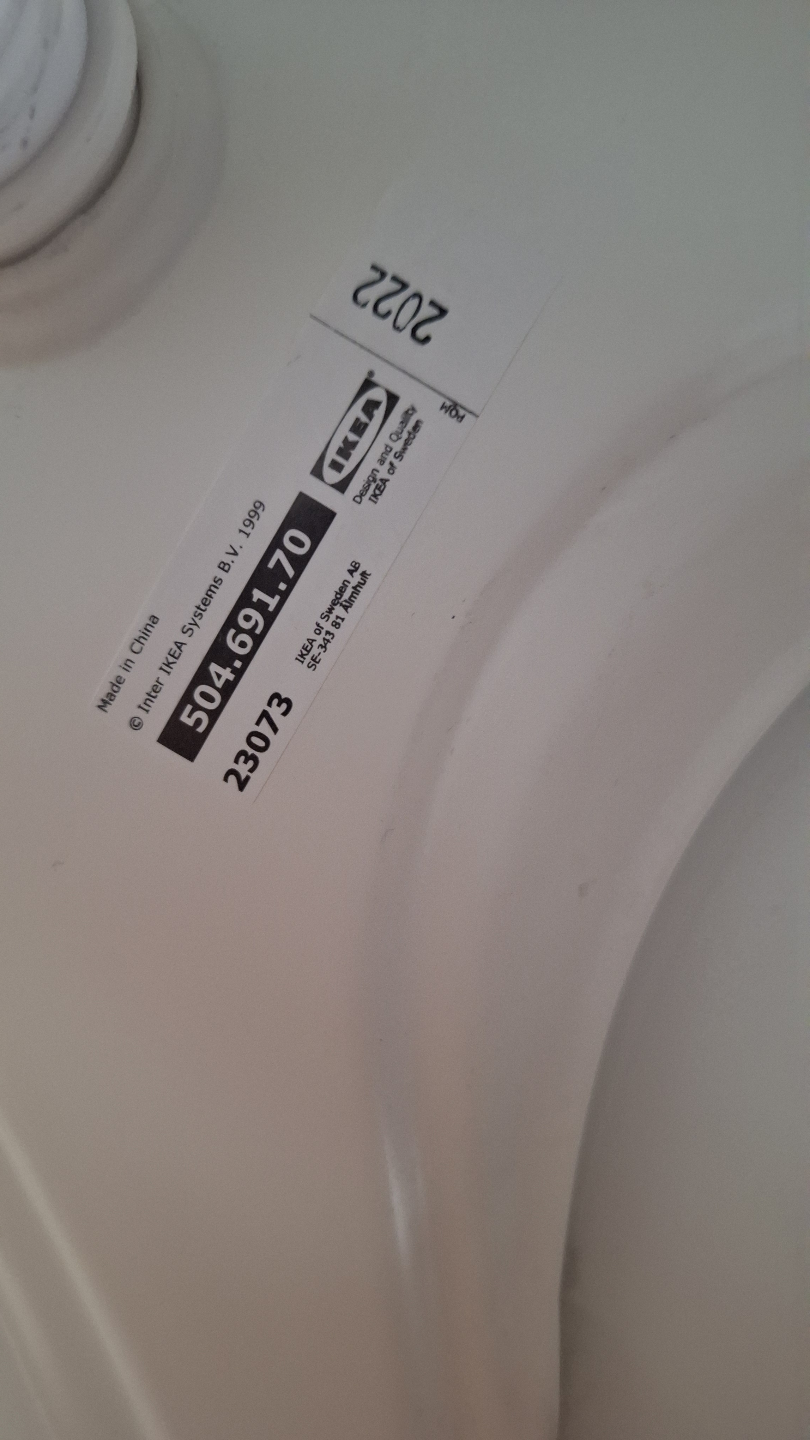 IKEA White Plastic Swivel Chair with Wheels #Laurier - photo 5
