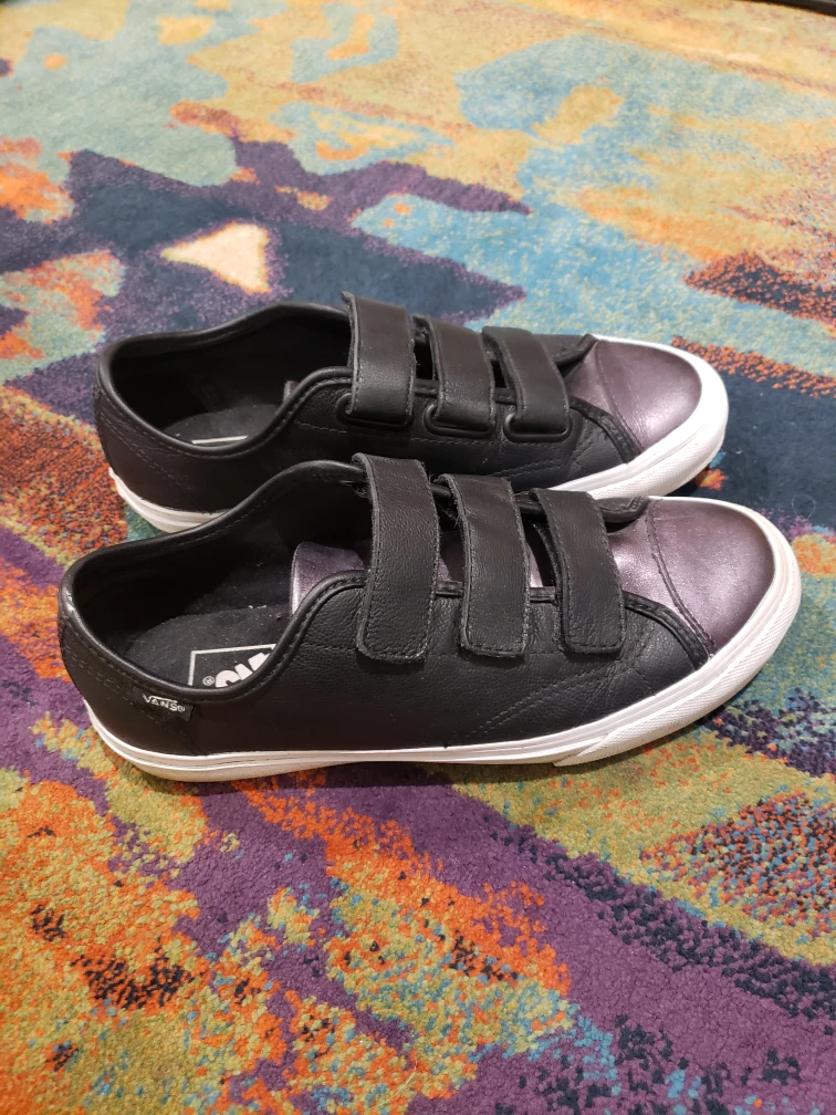 Vans Leather Velcro Sneakers - photo 3
