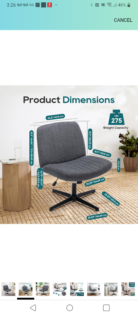Grey Swivel Ergonomic Office Chair - photo 2