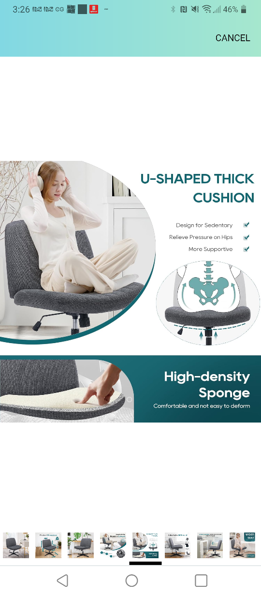 Grey Swivel Ergonomic Office Chair - photo 5