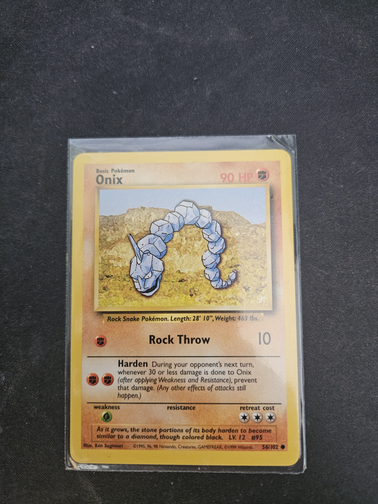 Pokemon Card - Onix (56/102) - Base Set