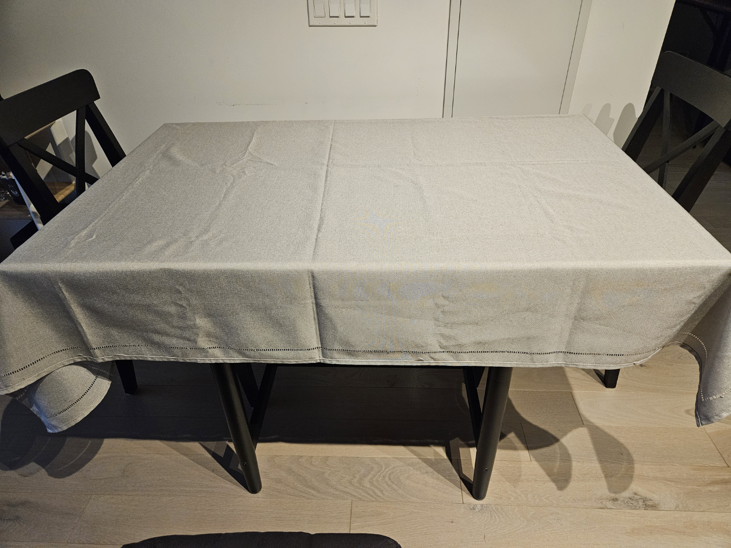 MOVING OUT SALE - Harmon Tablecloth - Light Grey