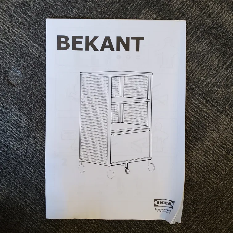 (only this weekend) IKEA BEKANT Storage unit image indicator(8)