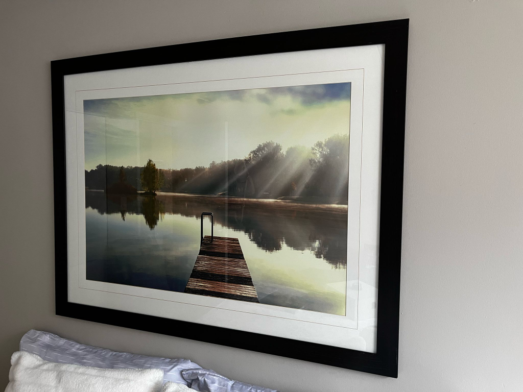 Large Framed Lake Photo Print - photo 3