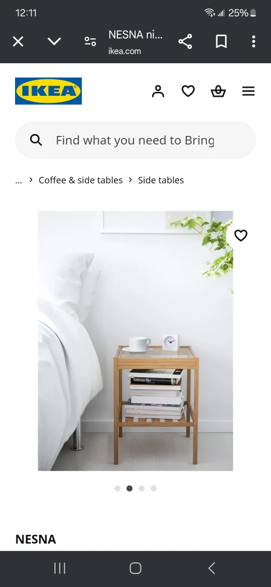 2 IKEA NESNA Bamboo Side Table image indicator(2)