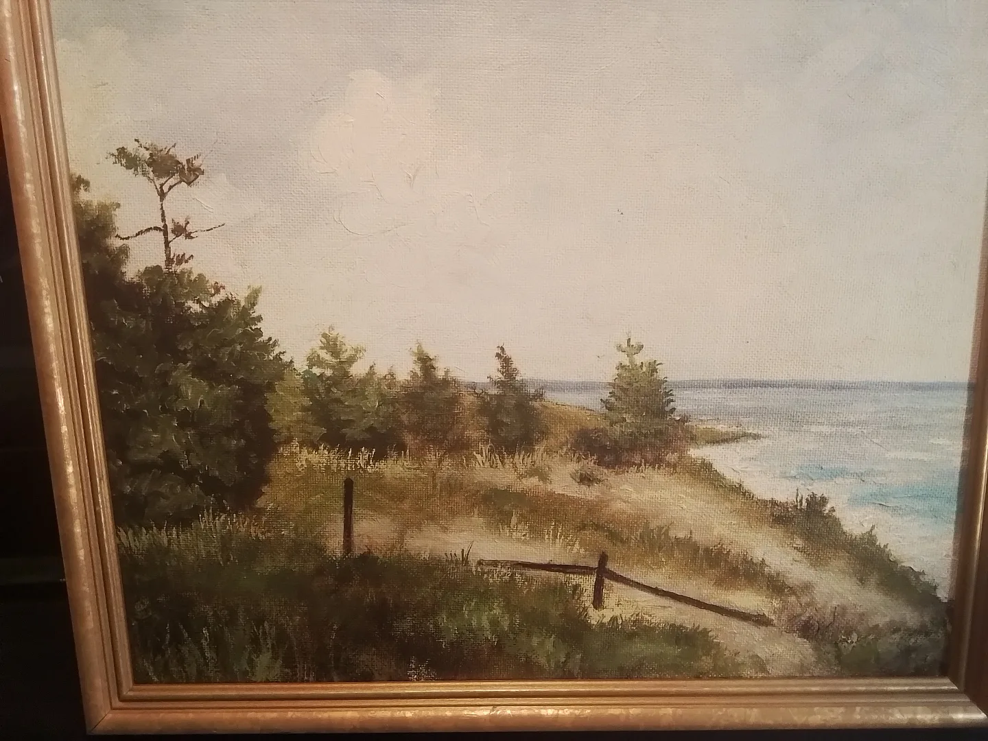 Partie Ann Lake Huron oil painting image indicator(2)