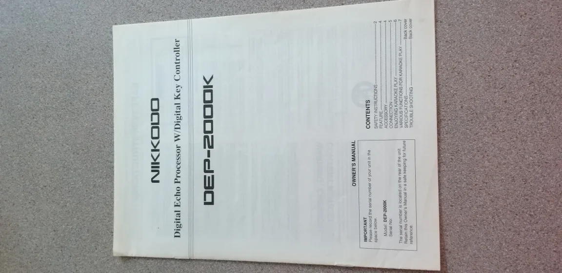 Nikkodo DEP-2000K Digital Echo Processor image indicator(4)