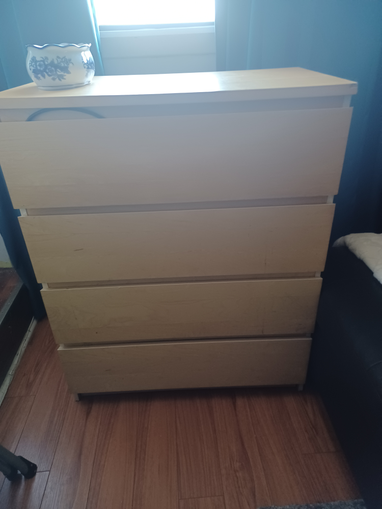 IKEA MALM four-drawer dresser