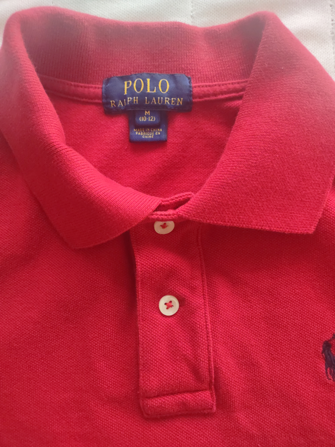 Polo Ralph Lauren Boys' Red Polo Shirt - Size Medium (10-12) - photo 2
